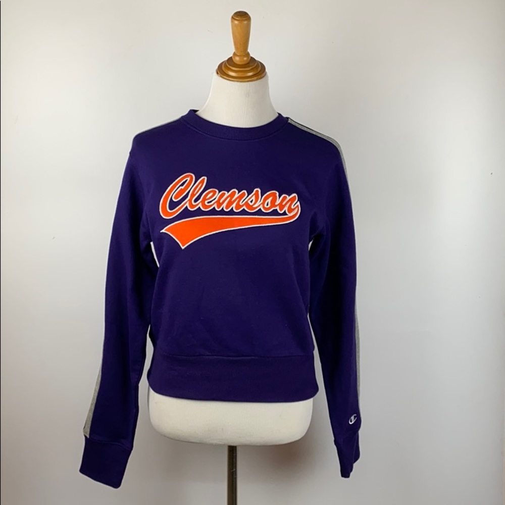 Clemson University Tigers Sweatshirt Cropped M
